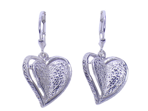 Heart Dangling Earrings