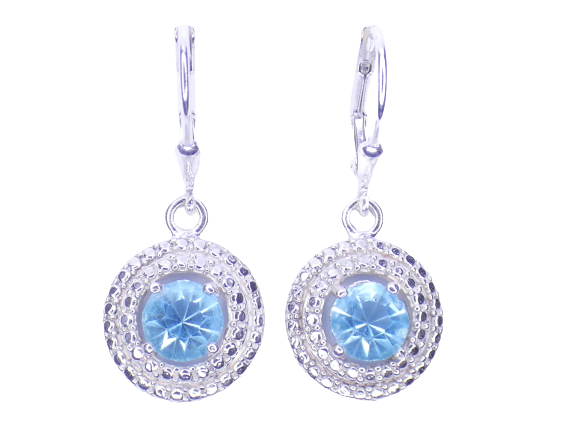 Blue Two Layer Earrings